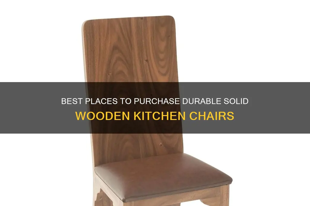 where to buy solid wooden kitchen chairs