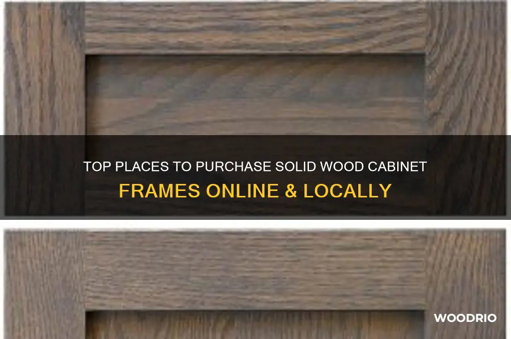 where to buy solud wood cabinet frames