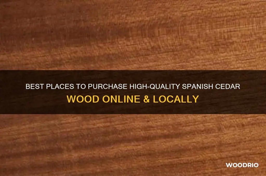 where to buy spanish cedar wood