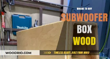 Best Places to Buy Subwoofer Box Wood for DIY Projects