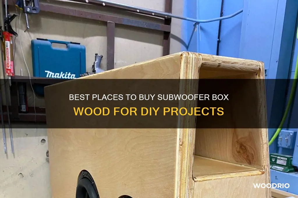 where to buy subwoofer box wood