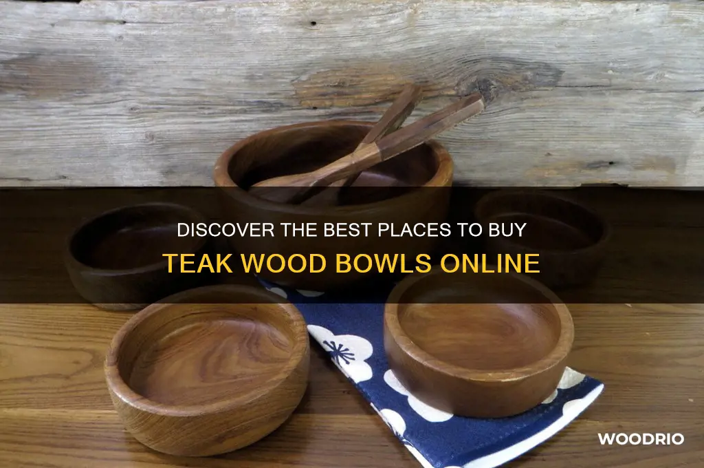where to buy teak wood bowls