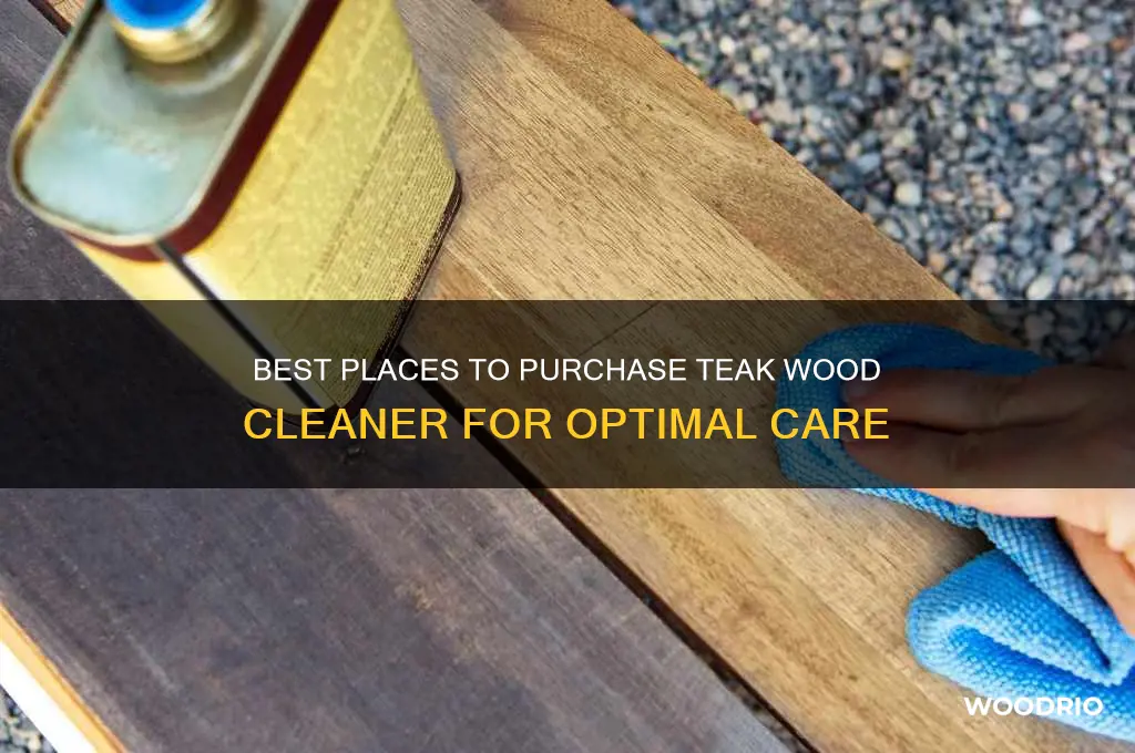 where to buy teak wood cleaner