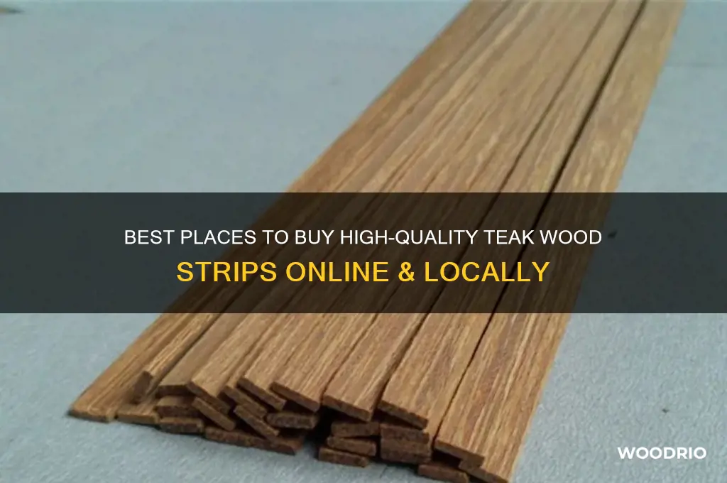 where to buy teak wood strips