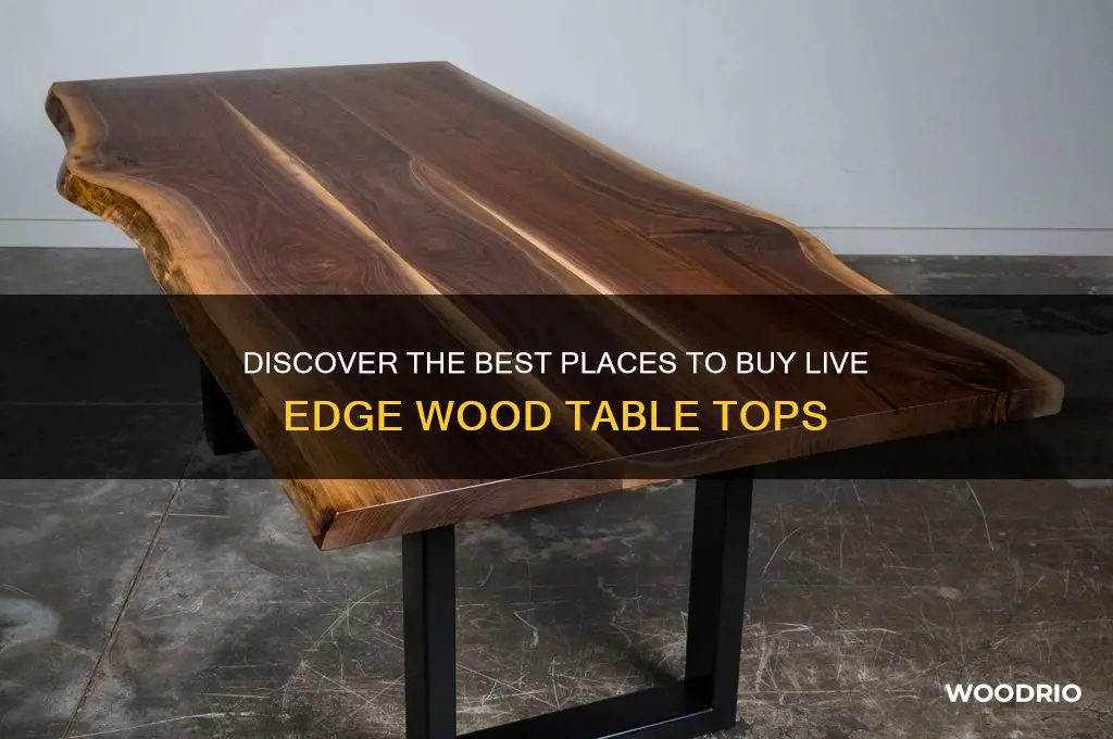 where to buy the live wood table top