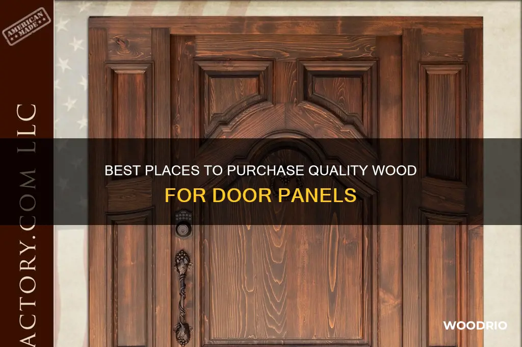 where to buy the wood for door panels