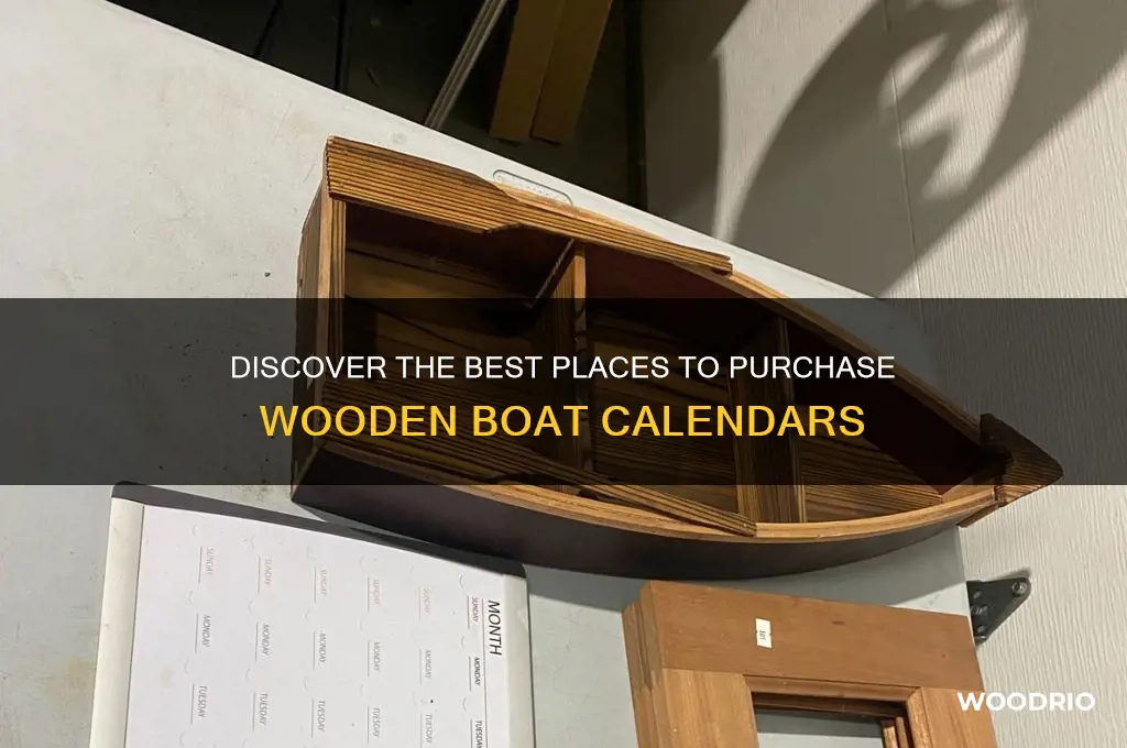 where to buy the wooden boat calendar