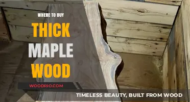 Best Places to Purchase High-Quality Thick Maple Wood Online & Locally