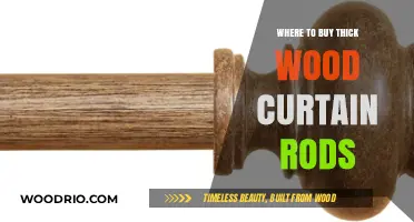 Best Places to Purchase Thick Wood Curtain Rods Online & In-Store