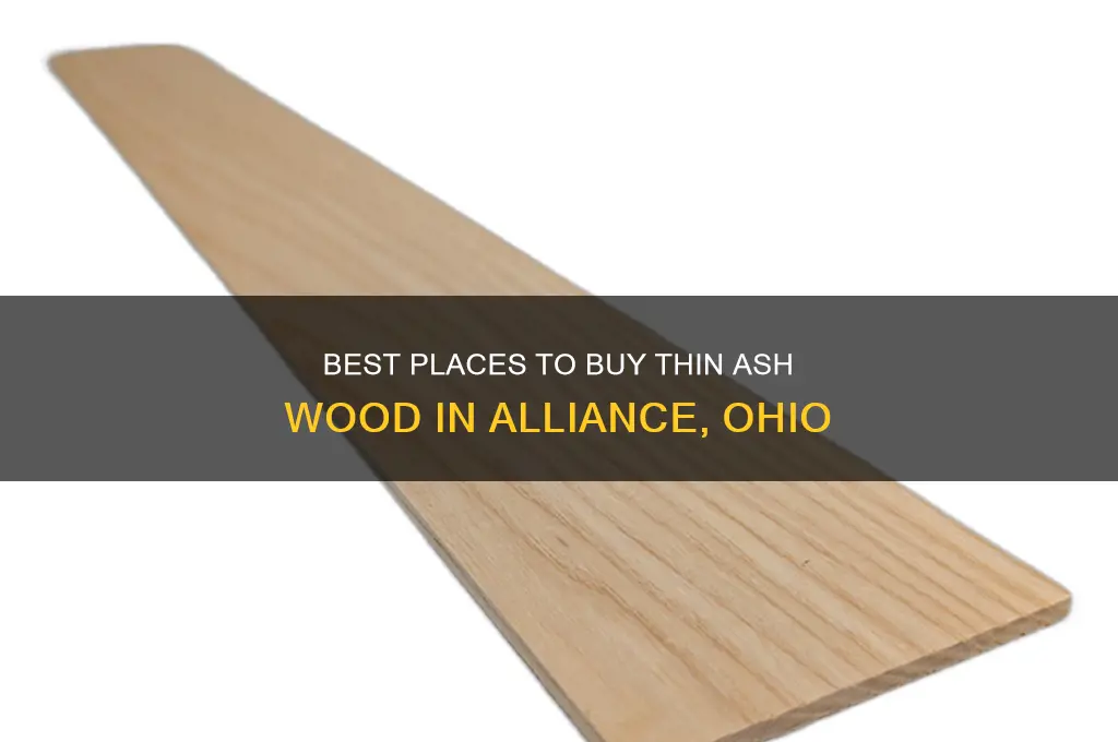 where to buy thin ash wood in alliance ohio