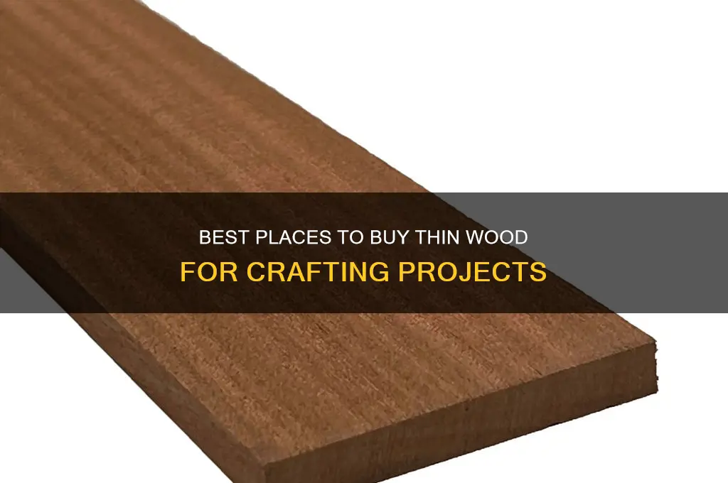 where to buy thin wood for crafting