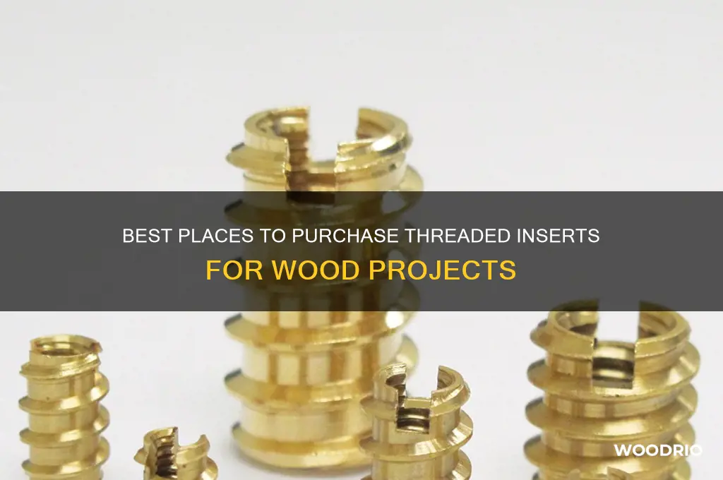 where to buy threaded inserts for wood