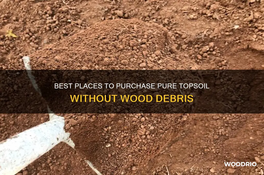 where to buy top soil without wood pieces