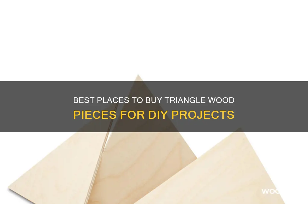 where to buy triangle wood pieces