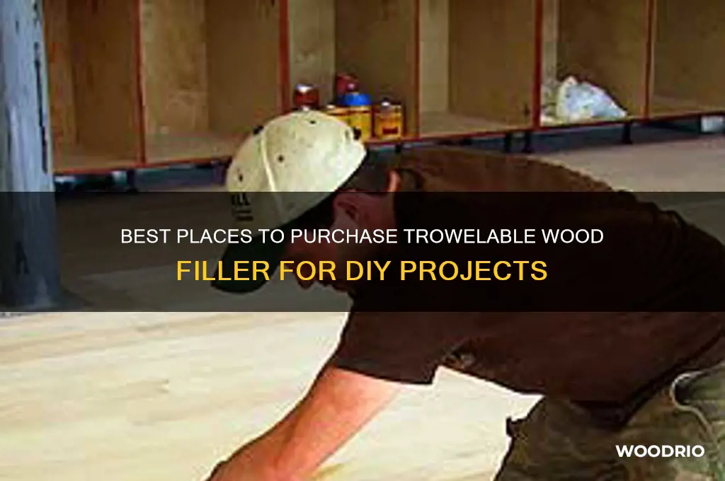 where to buy trowelable wood filler