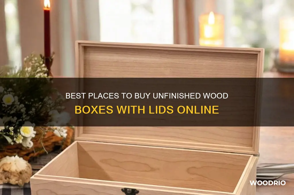 where to buy unfinished wood boxes with lids