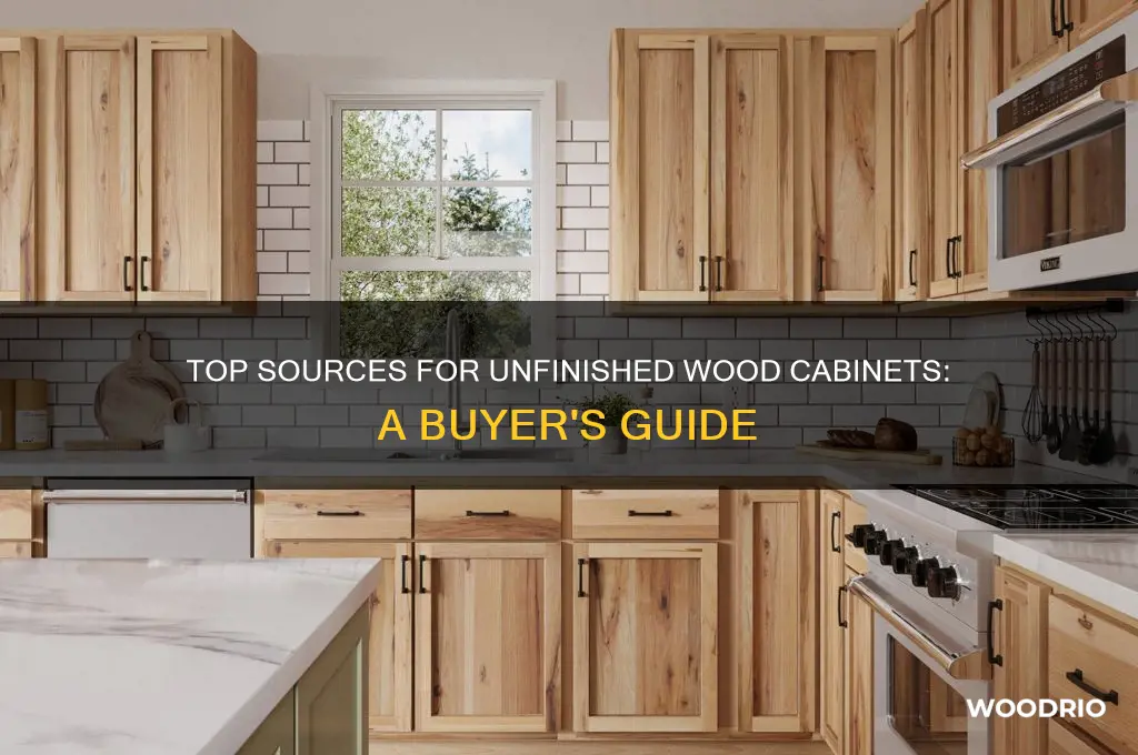 where to buy unfinished wood cabinets