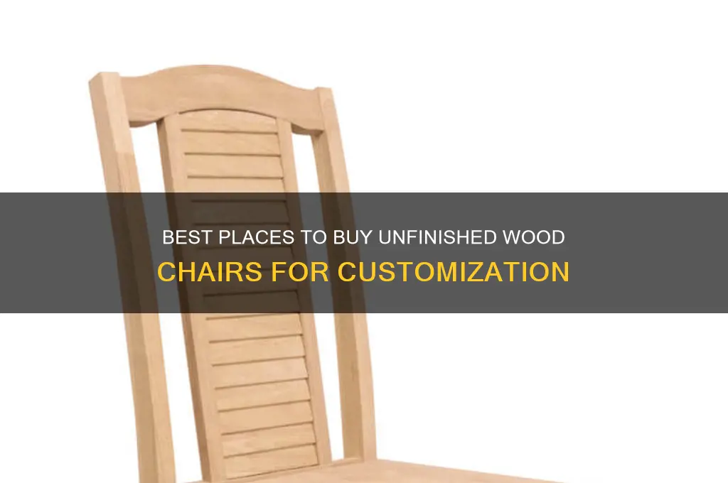 where to buy unfinished wood chairs