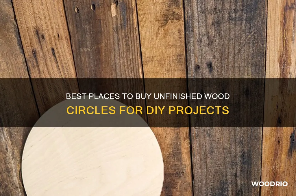 where to buy unfinished wood circles