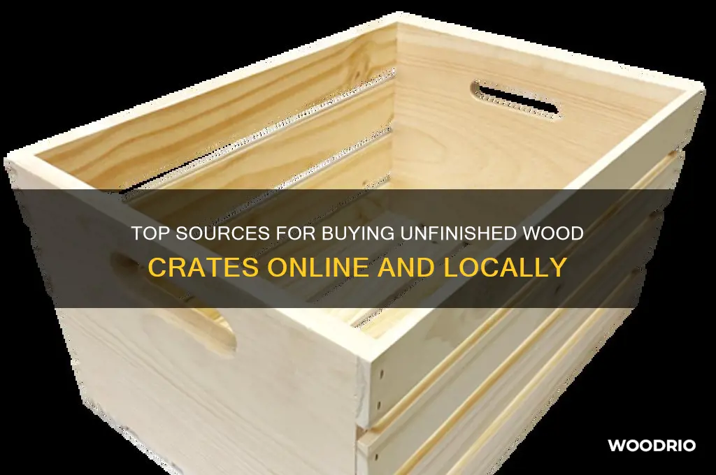 where to buy unfinished wood crates