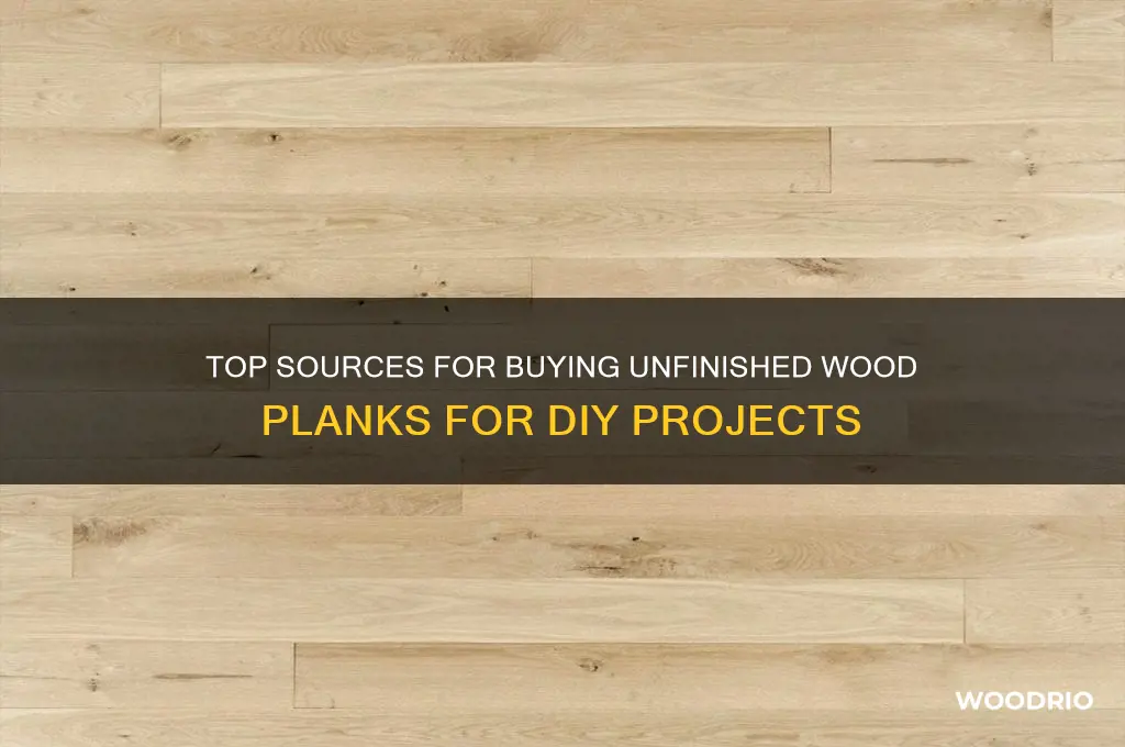 where to buy unfinished wood planks