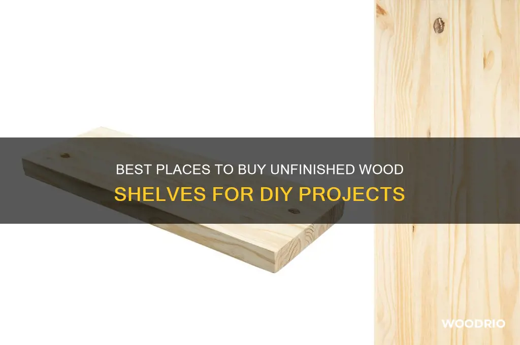where to buy unfinished wood shelves