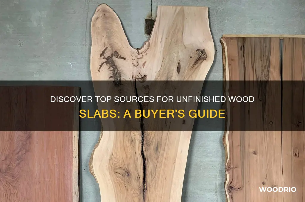 where to buy unfinished wood slabs