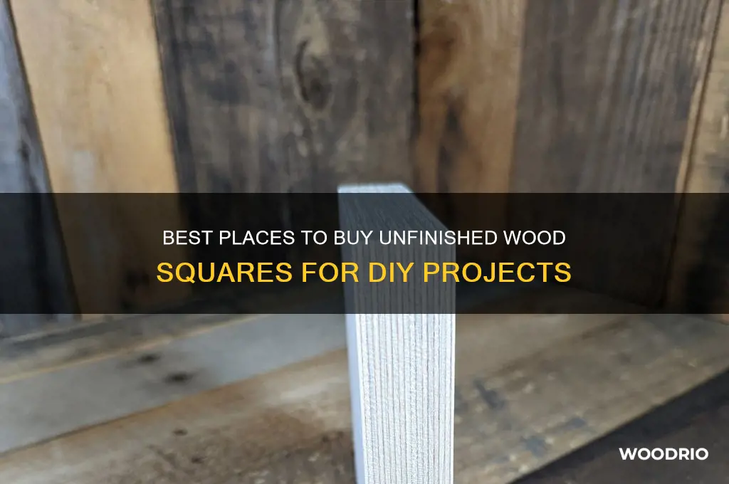 where to buy unfinished wood squares