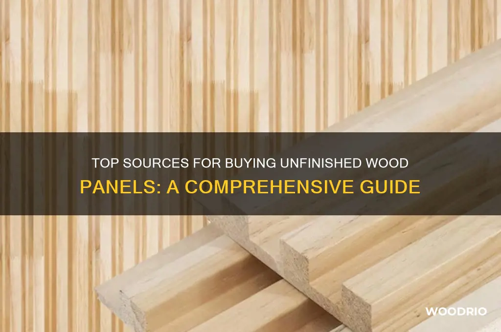 where to buy unfinshed wood panel