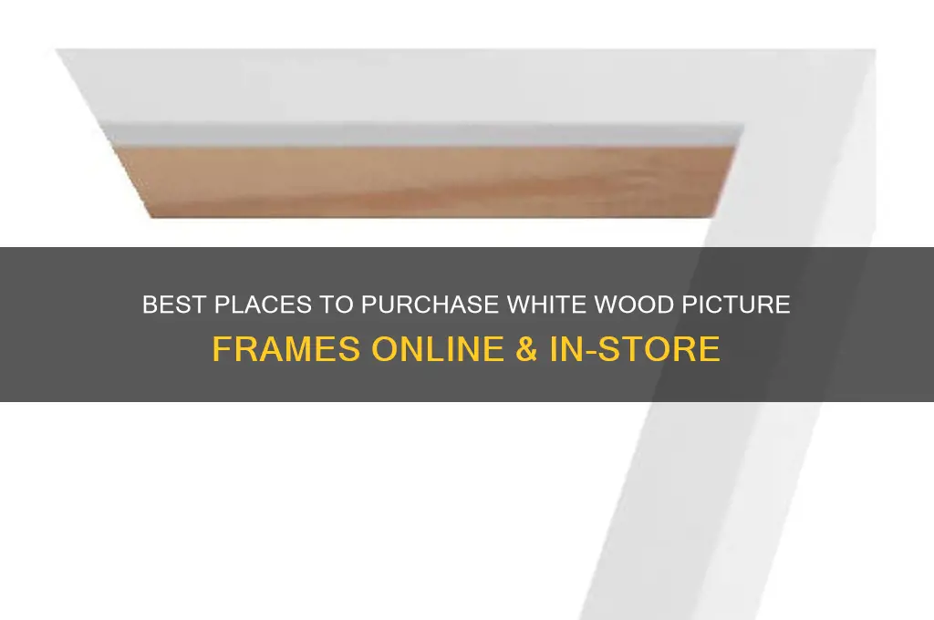 where to buy white wood picture frames