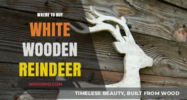 Where to Find and Buy White Wooden Reindeer Decorations