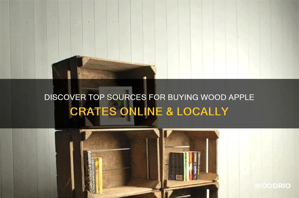 where to buy wood apple crates