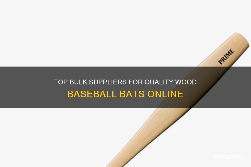 where to buy wood baseball bats in bulk