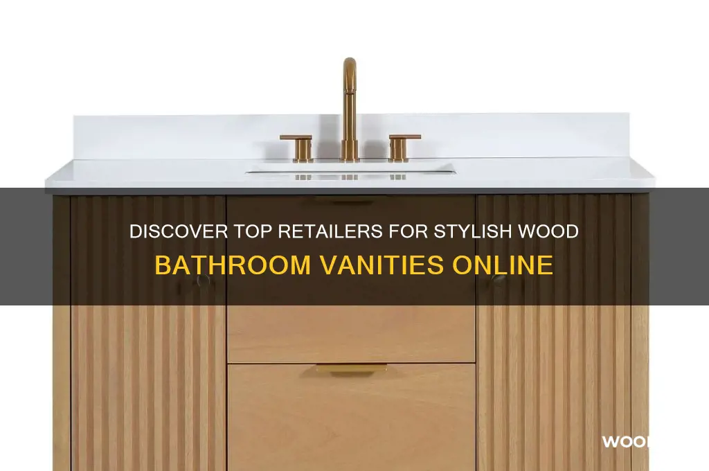 where to buy wood bathroom vanities