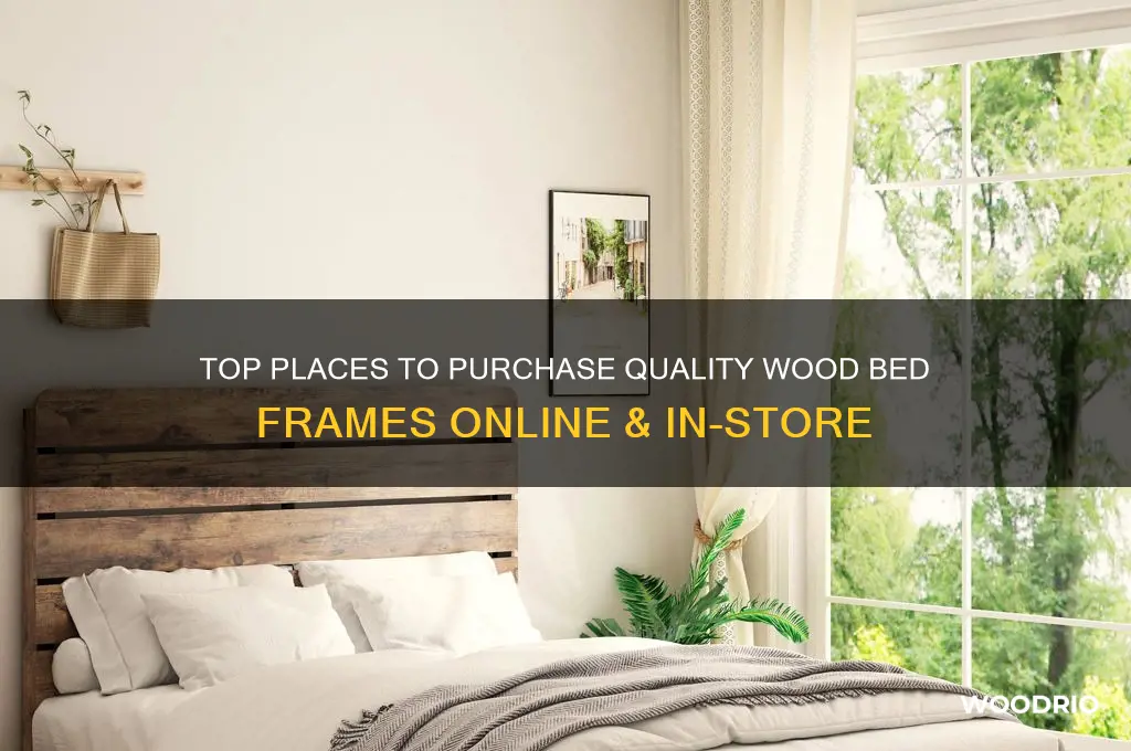 where to buy wood bed frame