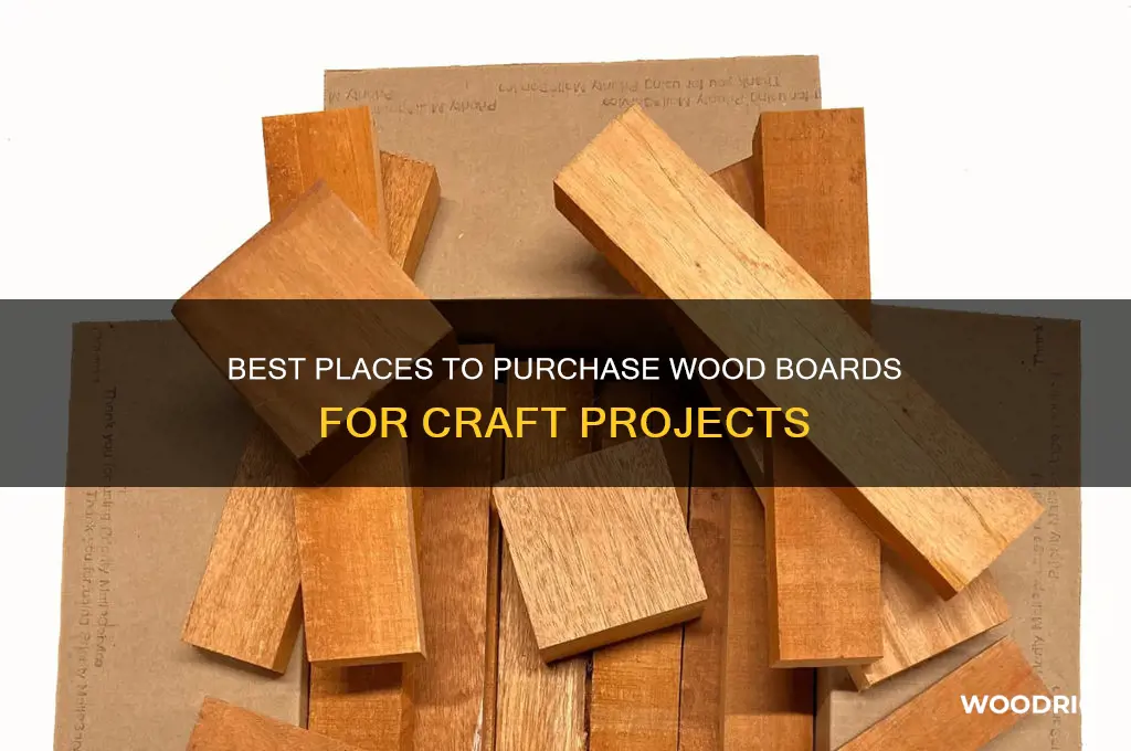 where to buy wood boards for crafts