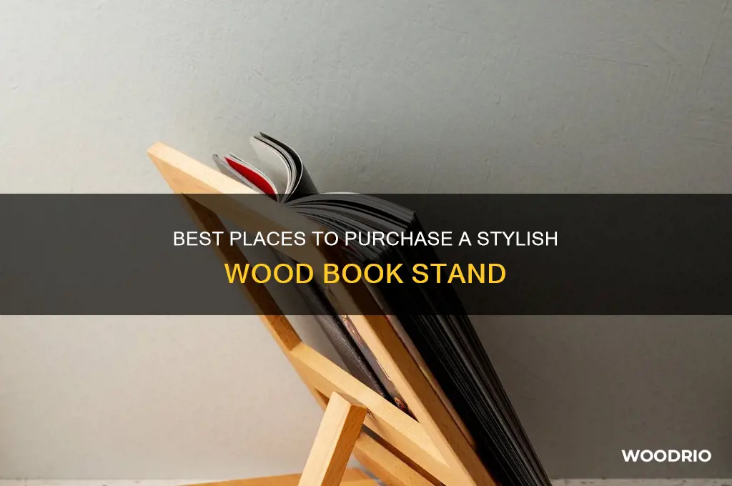 where to buy wood book stand
