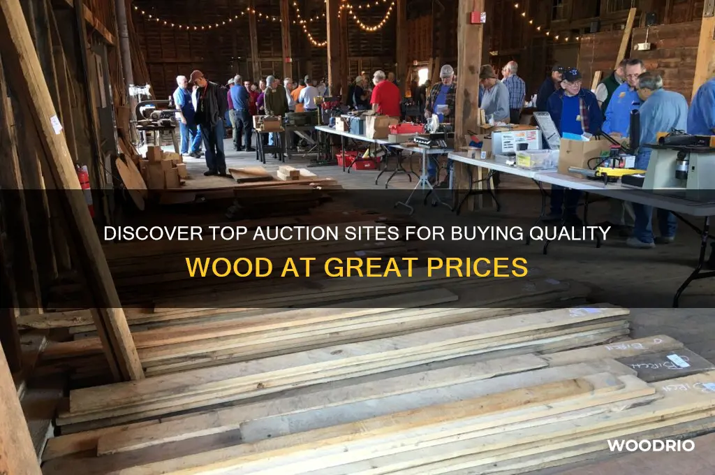 where to buy wood by auction