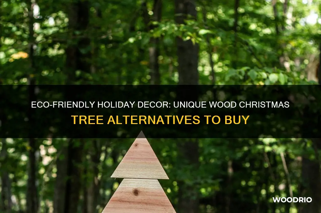 where to buy wood christmas tree alternatives