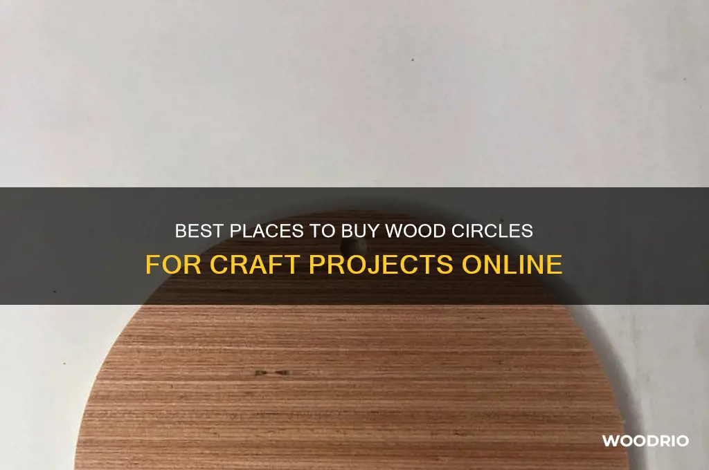 where to buy wood circles for crafts