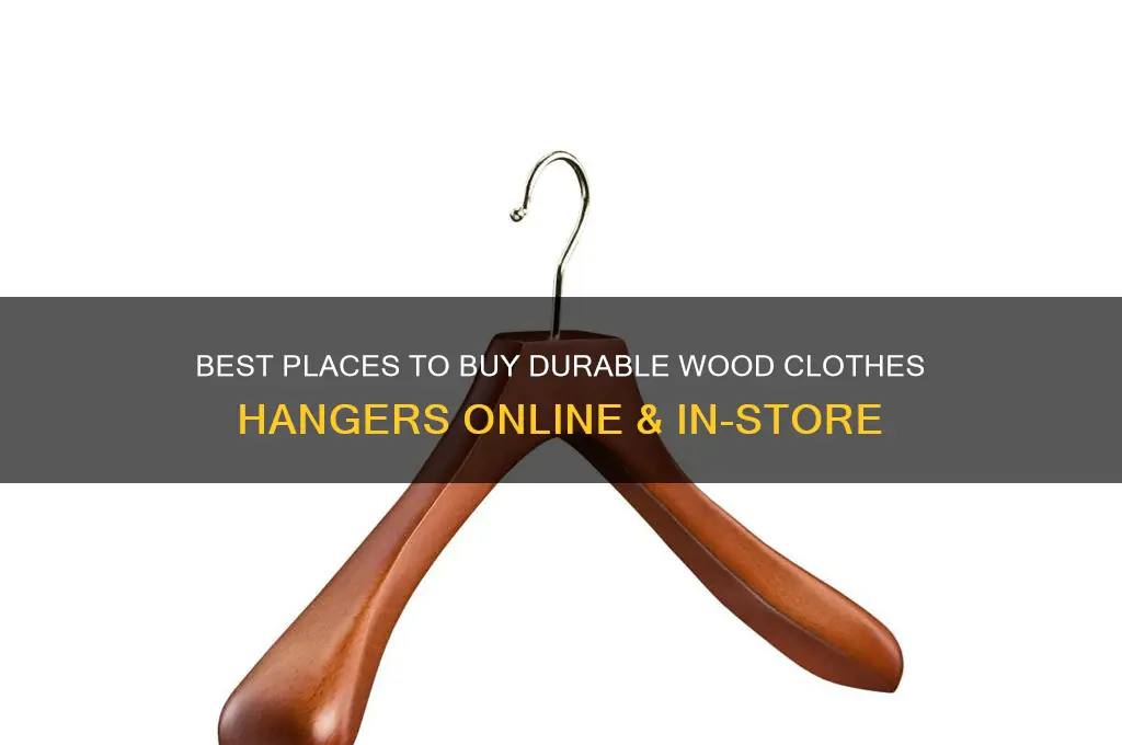 where to buy wood clothes hanger