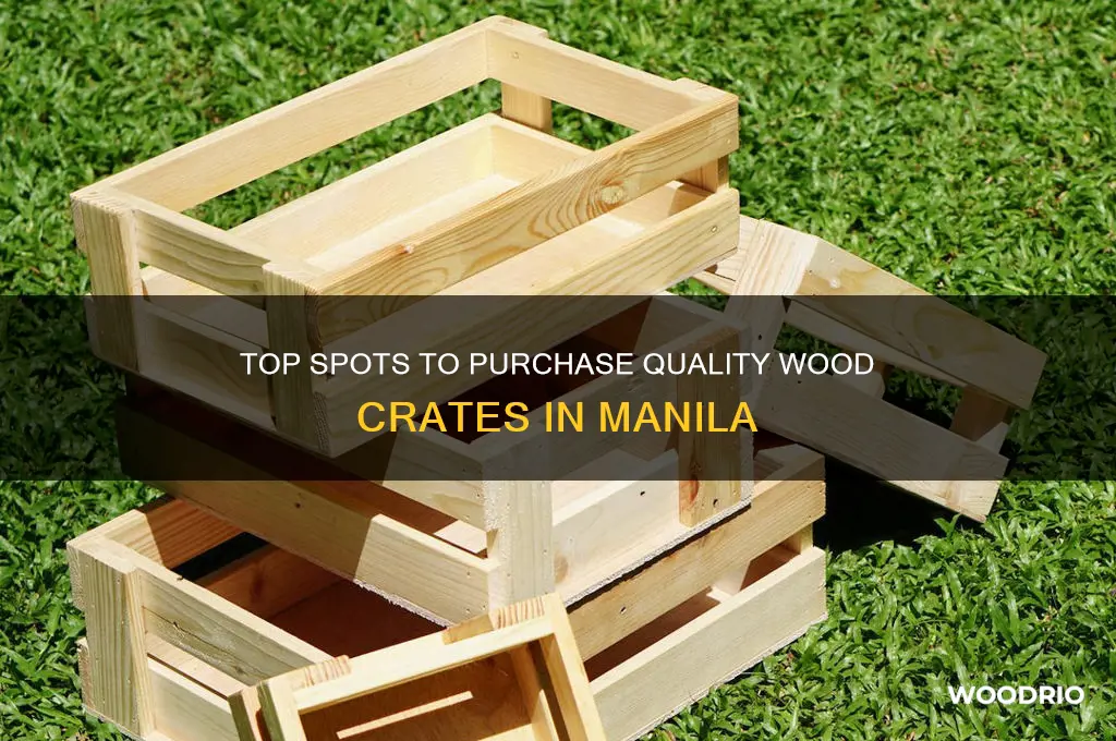 where to buy wood crates in manila