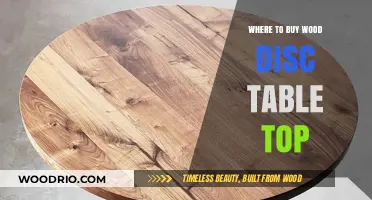Best Places to Buy Wood Disc Table Tops Online & Locally