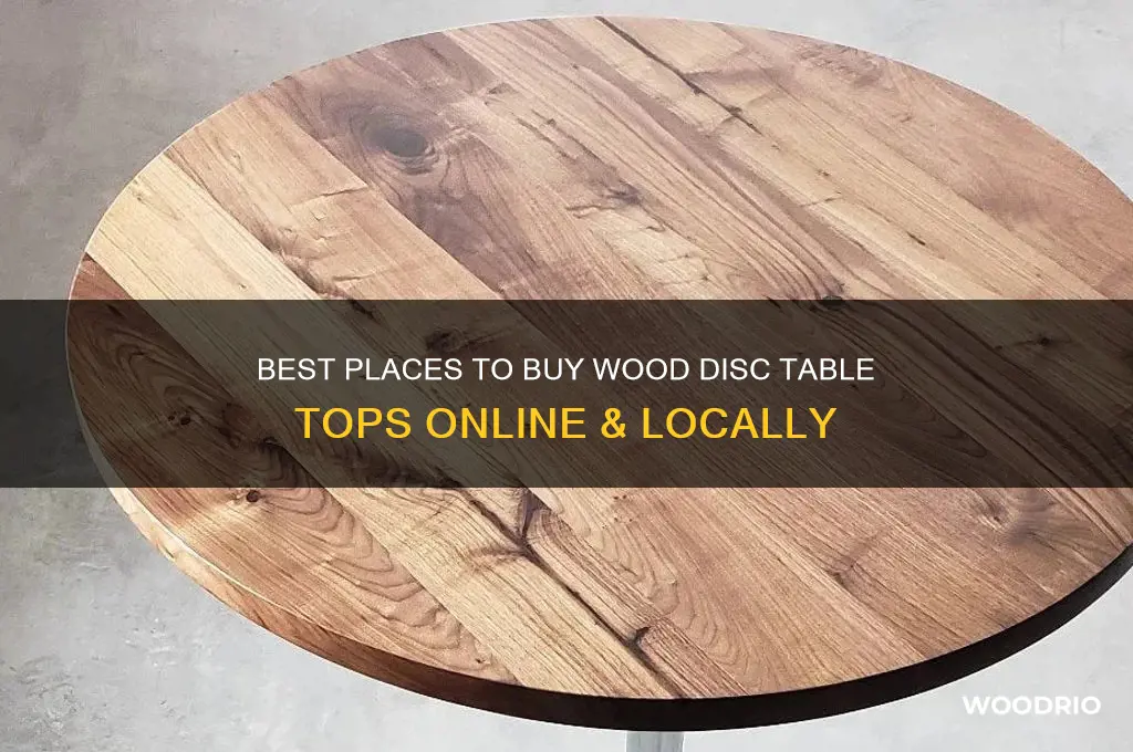 where to buy wood disc table top