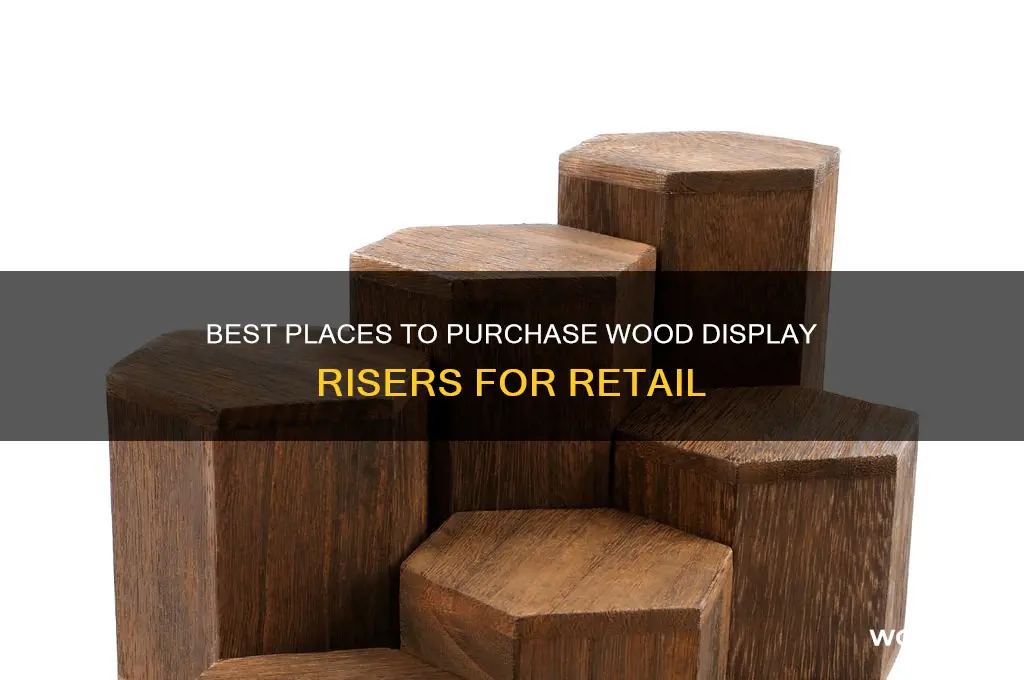 where to buy wood display risers