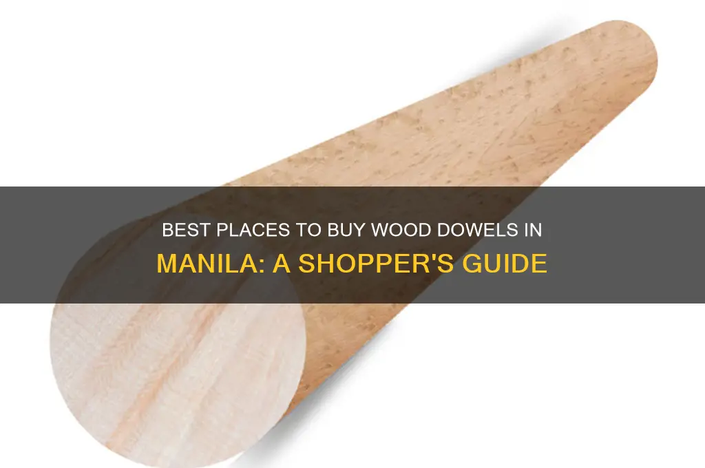 where to buy wood dowel in manila
