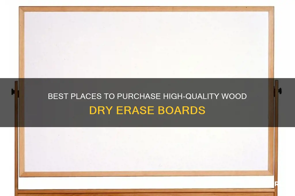 where to buy wood dry erase board