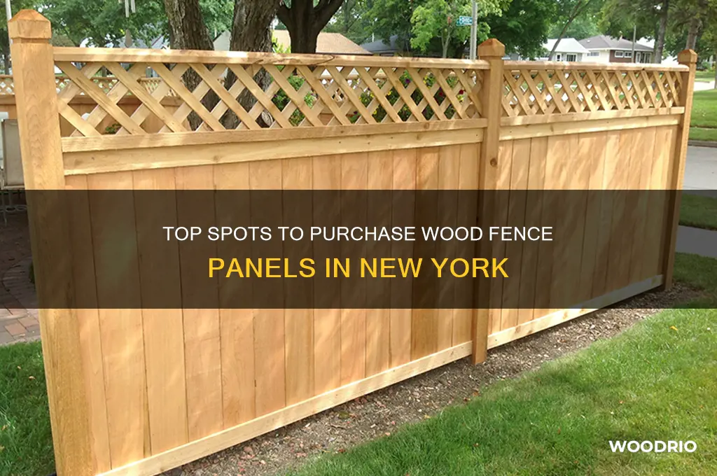 where to buy wood fence panels in ny