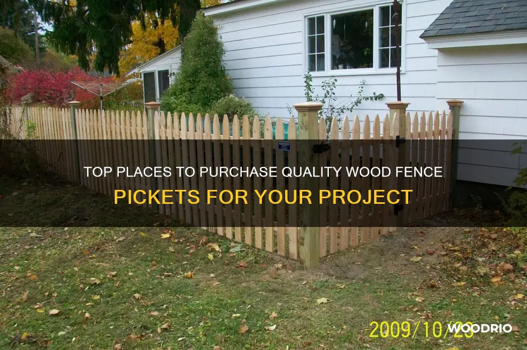where to buy wood fence pickets