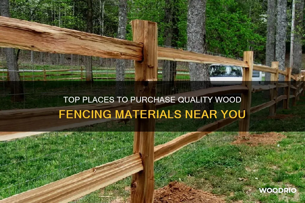 where to buy wood fence